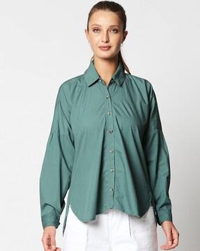 Solid Full-Sleeves Shirt