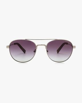 4641P C3 53 S UV-Protected Full-Rim Round Sunglasses