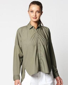 Solid Full-Sleeves Shirt