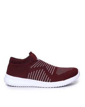 Striped  Lace-Up Sports Shoes