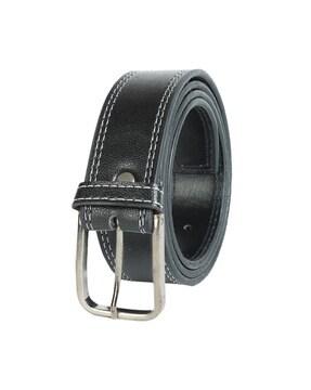 Wide Belt with Buckle Closure