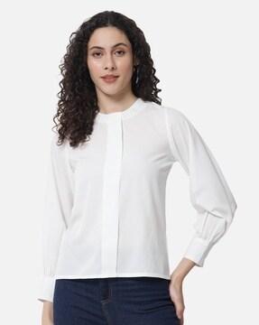 Full-Sleeves Round-Neck Top