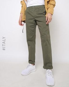 Single-Pleated Chinos with Insert Pockets