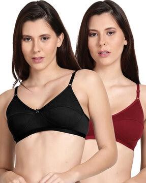 Pack of 2 Non-Padded Non-Wired Bras