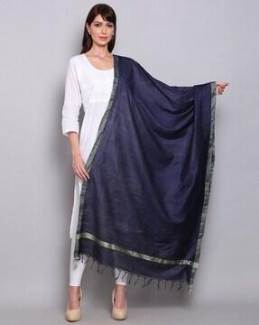 Embellished Silk Dupatta
