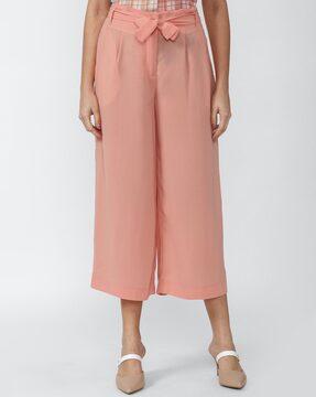 Pleated Culottes with Belt