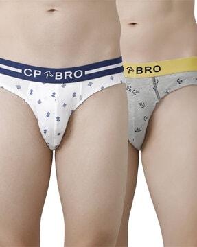 Pack of 2 Micro Print Briefs