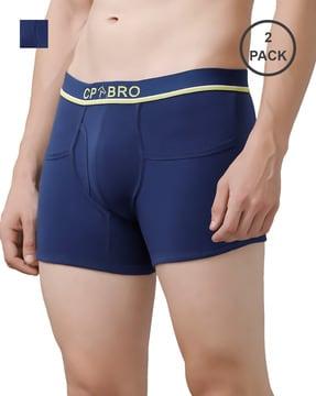Pack of 2 Trunks with Elasticated Waist