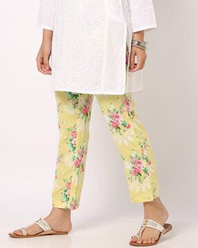 Floral Print Pants with Insert Pockets