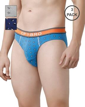 Pack of 3 Micro Print Briefs