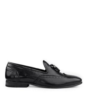 Panelled Loafers with Broguing