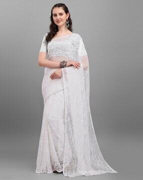 Embellished Lace Saree