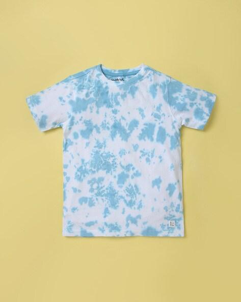 Tie & Dye Print Round-Neck T-Shirt