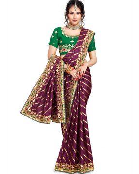 Floral Embroidered Traditional Saree