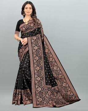 Printed Sarees with unstitched blouse