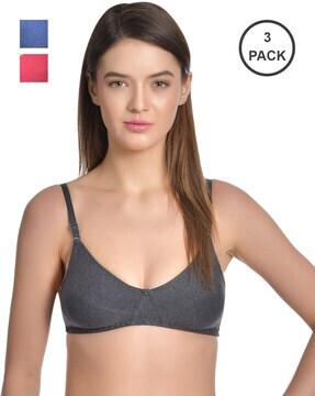 Pack of 3 T-Shirt Bras with Adjustable Straps