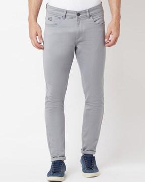 Mid Rise Ankle-Length Jeans