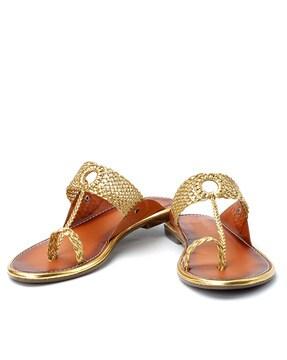 Embellished Flat Heel Slippers
