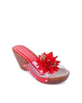 Embellished Wedge Heeled Sandals