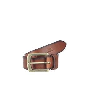 Textured Belt with Buckle Accent