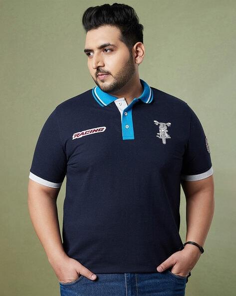 Polo T-Shirt with Typographic Applique
