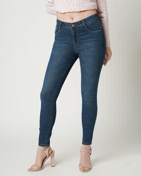 K4068 Mid-Rise Super Skinny Fit Jeans