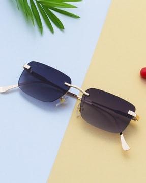 TS-50813-C1 UV-Protected Rectangular Sunglasses