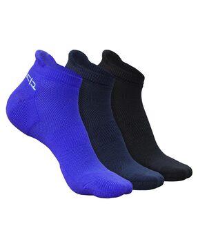 Pack of 3 Bamboo Men Ankle Socks - Odour Free & Breathable