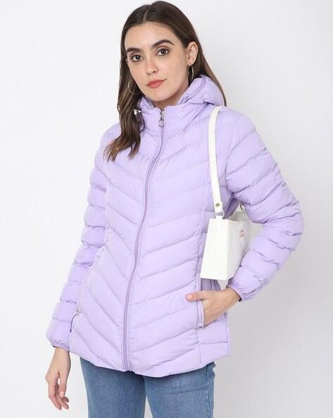 Quilted Down Jacket with Insert Pockets