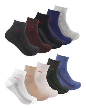 Pack of 10 Ankle-Length Socks