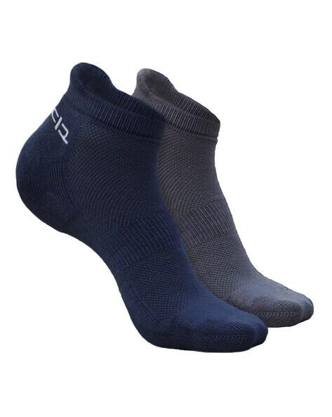 Pack of 2 Textured Ankle-Length Socks