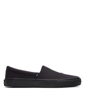 Slip-On Shoes with Canvas Upper