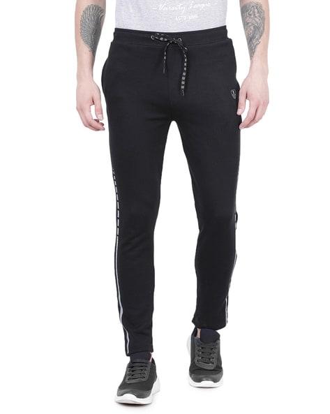 Straight Track Pants with Drawstring Fastening