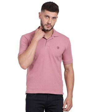 Polo T-shirt with Brand Applique