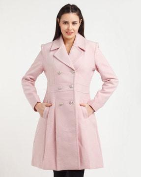 Double-Breasted Trench Coat with Insert Pockets
