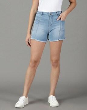 High-Rise Shorts with 5 Pocket Styling