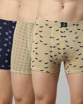Pack of 3 Printed Trunks