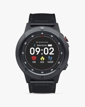 GT04-BK Digital Watch with Leather Strap