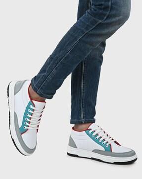 Mid-Top Lace-Up Casual Shoes