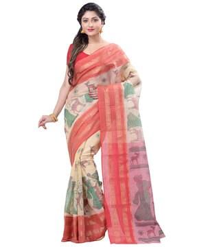Bengal Handloom Tant Smooth Cotton Saree
