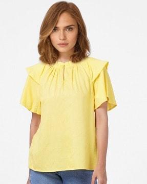 Top with Keyhole Neck