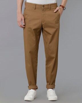 Mid Rise Chinos with Diagonal Pockets
