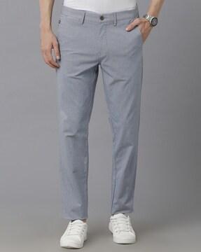 Flat-Front Chinos with Insert Pockets
