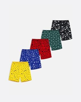 Pack of 5 Typographic Shorts