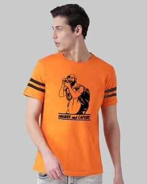 Graphic Print Crew-Neck T-Shirt