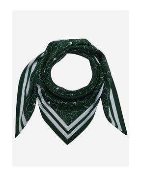 Floral Print Polyester Scarf