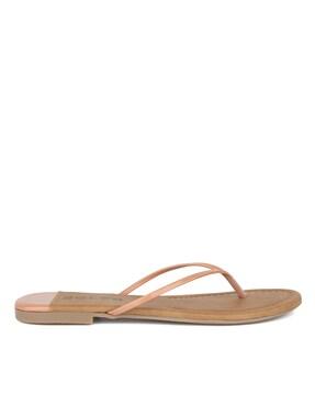 Open-Toe Slip-On Flat Sandals