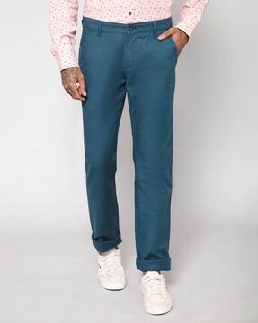 Flat-Front Stretchable Trousers