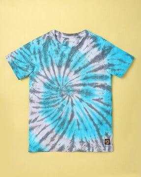 Tie & Dye Print Crew-Neck T-Shirt