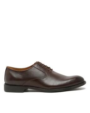 Panelled Lace-Up Formal Shoes